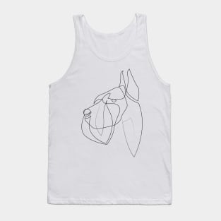 Giant Schnauzer - one line drawing Tank Top